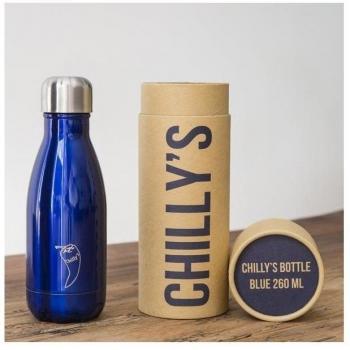 Chillys Bottles Double Walled - Set de mantenimiento para acampada, color azul, talla 0.26 Litre