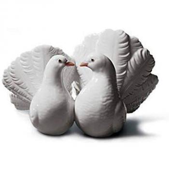 Figura de Porcelana Lladró - Pareja de Palomas