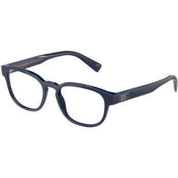 Dolce & Gabbana DG3340 3280 Armazones para Hombre Azules, Lentes Recetados Para Hombre Azules, Gafas Recetadas para Hombre Azules