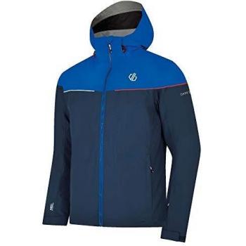 Dare 2b Cohere Waterproof & Breathable High Loft Insulated Foldaway Hooded Ski & Snowboard Jacket Chaquetas aislantes Impermeables, Hombre, Azul Almirante/Azul Oxford, Extra-Small