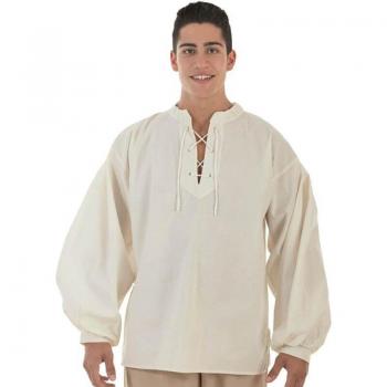 Camisa Medieval Beige para hombre