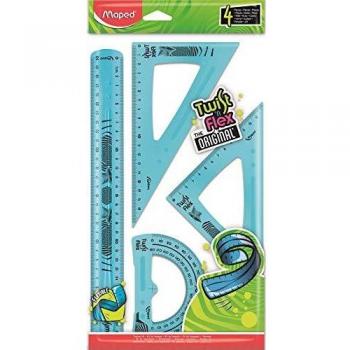 C20 estuche de dibujo 4 piezas flexible colores surtidos
