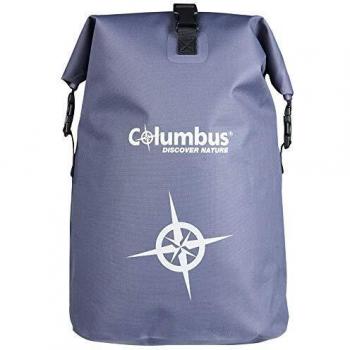 COLUMBUS DB 25 L Mochila Estanca Impermeable Son Sistema de Cierre Enrrollable.Perfecta para Actividades Acuáticas o al Aire Libre. Capacidad de 25 litros, Peso de 0,7 kg, Color Gris