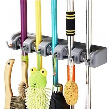 Vicloon Colgador y Organizador,Colgador de Escobas para Fregona y Holder Broom/Titular Magia para Cocinas o Garajes