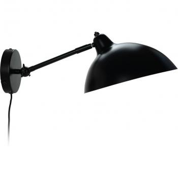 Aplique de pared Futura negro 25,6 cm