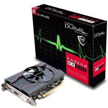 Sapphire Pulso AMD Radeon RX550 4 GB Memoria 128 bits, GDDR5, Displayport/HDMI/DL-DVI-D PCI Express Tarjeta Gráfica, Negro