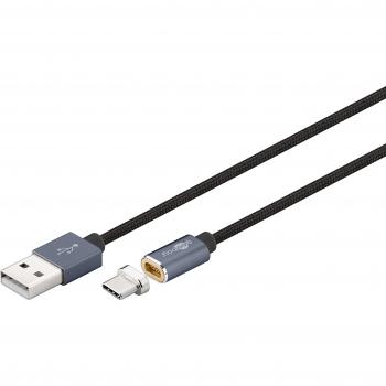 Goobay 59039 magnética USB Cable de carga C, 1,2 m