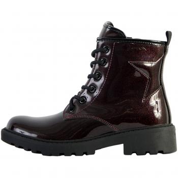 Geox Casey Lace-Up Ankle Boots for Girls - Black - Size F (Standard)/3 (Older)