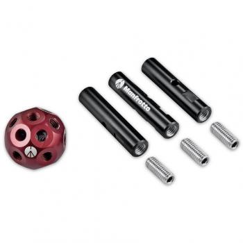 Manfrotto MSY0580A Dado - Juego de 3 Brazos de extensión para trípodes, con Tres Varillas