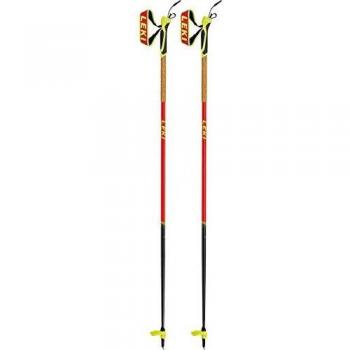 Leki Mezza Speed - Bastones de esquí, neonrot-Gelb, 120 cm