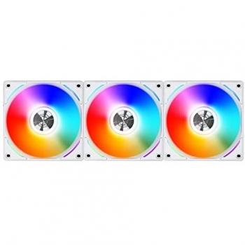 Lian Li UNI AL120 Addressable RGB White 120mm Fan Triple Pack with Controller