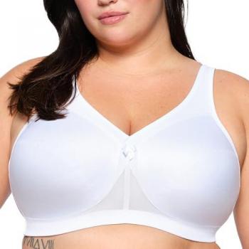 Glamorise MagicLift Supportive Active Bra - White, Size 48-DD