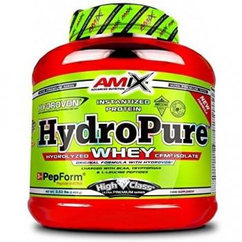 Amix - Hydropure Whey CFM - Suplemento Alimenticio - Mejora del Rendimiento - Contiene Aminoácidos Bcaa - Glutamina en Polvo - Nutrición Deportiva - Sabor a Vainilla - Bote de 1,6 Kg