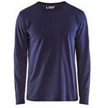 Blaklader Long Sleeve T-Shirt Navy Size L