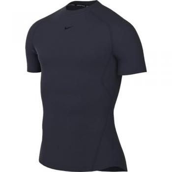 Nike Pro Camiseta de fitness Dri-FIT de manga corta ceñida - Hombre - Azul (L)