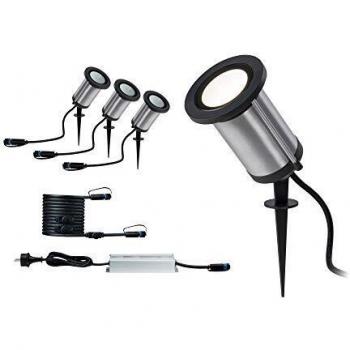 Kit de inicio Paulmann Plug & Shine Spot Classic LED 3x6W IP65 3000K Antracita