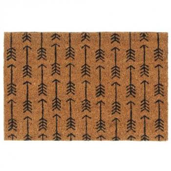 Felpudo de fibra de coco copetuda antideslizante 40x60 cm