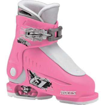 Roces Botas de Esquí Alpino Idea Up Blanco/Rosa - Diseño moderno, ajuste cómodo, forro térmico, suela antideslizante, sistema de cierre fácil