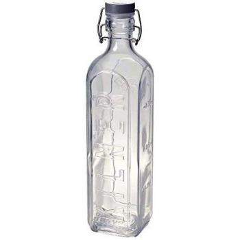 Kilner - Botella con Cierre de Clip, Transparente/Transparente, 1 litro