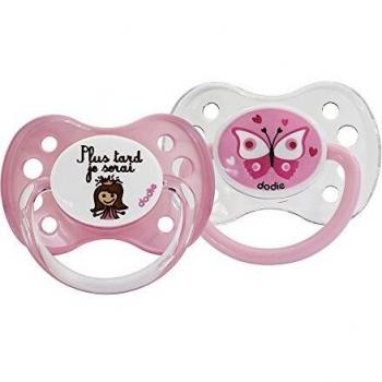 Dodie Anatomical Silicone Pacifiers +6 Months - Mixed Designs, Set of 2