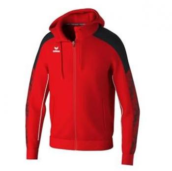 Erima Junior Evo Star Training Jacket Red/Black 128 cm with Hood
