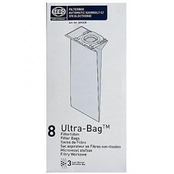 Bolsas de Papel Ultra-Bags SEBO 5093ER para Aspiradoras Verticales X y C, Pack de 8
