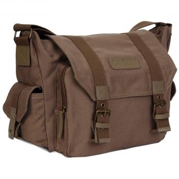 Vintage Lightweight Waterproof Canvas DSLR SLR Shockproof Camera Messenger Bag for Canon Sony Nikon
