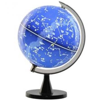 Globo Terráqueo Home ESPRIT Negro Azul Marino PVC 21 x 20 x 31 cm