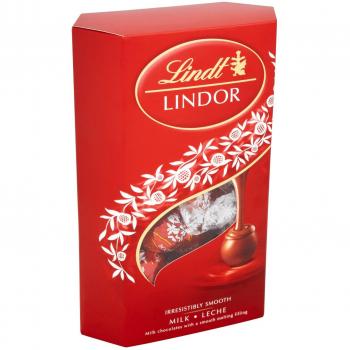 LINDT Lindor bombones de chocolate con leche caja 337 gr