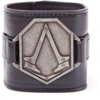 Assassins Creed Metal Logo Pu Wristband