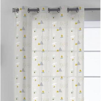 Cortina Infantil con Ojales Barquito Chiquito 100% Algodón 140x260 cm Fabricada en España