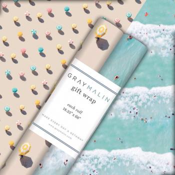 Gray Malin The Beach Holiday Gift Wrap Set