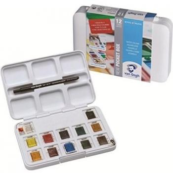 Winsor & Newton Cotman Water Colour Sketchers' Pocket Box with 12 Half Pans