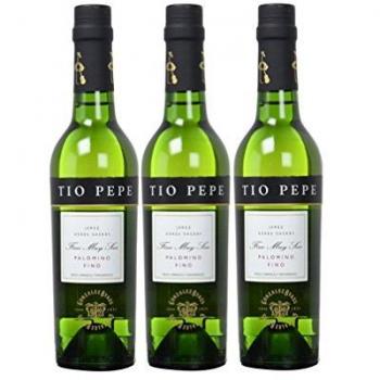 Vino Fino Tio Pepe 37,5 Cl - D.O. Jerez, 15% de alcohol, variedad Palomino Fino, presentación en botella de 375 ml