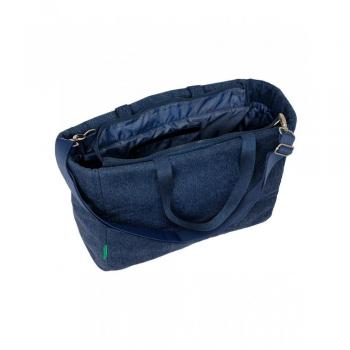 Bolso con bolsillo para portátil 14,1'' Benetton Denim