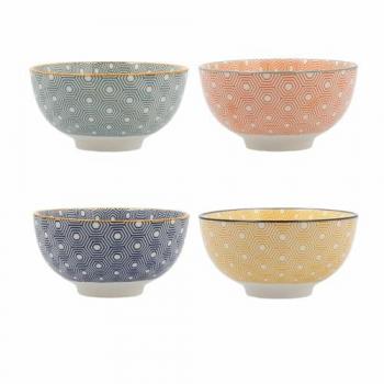 Bol Cerámica Multicolor Quid Pippa (11 cm) - Pack de 24 unidades