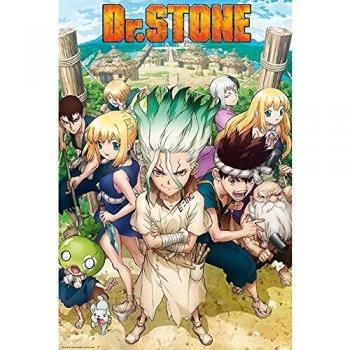 Póster decorativo Dr. Stone - Grupo de amigos tamaño 91.5x61cm