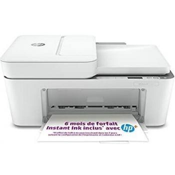 Impresora Multifuncional HP DeskJet Plus 4120e con Wifi, Inyección de Tinta Térmica A4, Resolución de 4800 x 1200 DPI y Velocidad de Impresión de 8.5 ppm en Negro y Color