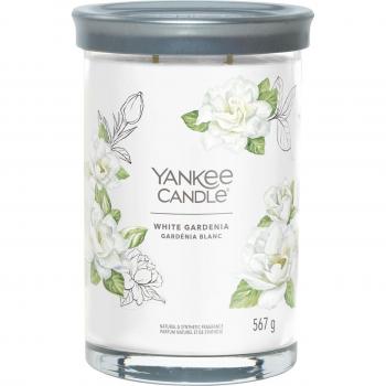 Yankee Candle Signature Large Tumbler White Gardenia Scented Candle - 567g, Long Burning Soy Wax Blend