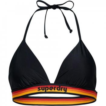 Superdry Women's Vintage Logo Triangle Bikini Top - Navy XS, Sustainable Recycled Polyester