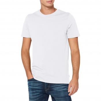 Jack & Jones Men's Organic Basic O-Neck T-Shirt - White, Slim Fit