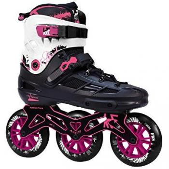 KRF The New Urban Concept Patín Freeskate 3 Ruedas de 110 mm, Color Rosa, Unisex, Talla 36