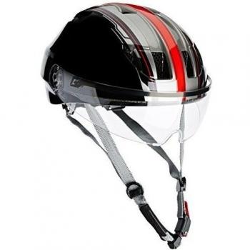 Cratoni Evolution Light - Casco de ciclismo, primavera/verano, unisex, color negro - Black/Red/Glossy, tamaño 57-61 cm
