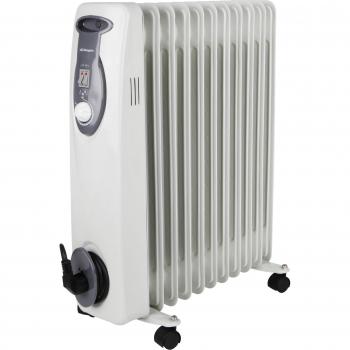 Orbegozo RA2500 - Radiador de aceite, 2500 W, 11 elementos, termostato, color blanco