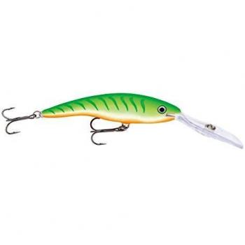 Rapala Bx Brat-Material Cuerpo de Balsa-Señuelo Pesca en Agua Dulce-Profundidad de Nado 0,9m-5cm/10g-Hecho en Estonia-Blue Ghost, Unisex-Adult, Green Tiger UV, Taille 13cm / 42g