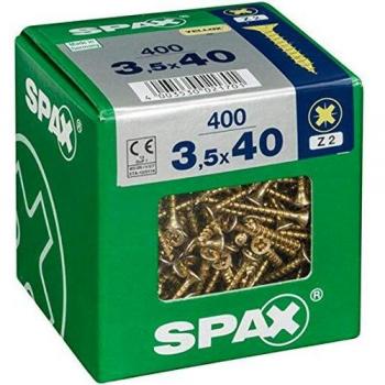 Vis Universelle Spax 'Pozi' Acier 3,5 x 40 mm - 400 pcs