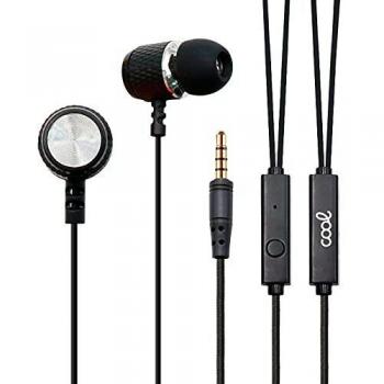 Auriculares 3,5 MM Cool Metalizado Stereo con Micro Negro