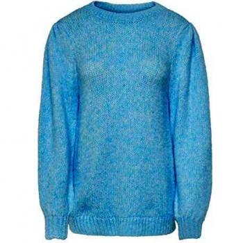 Only ONLBENIN L/S Pullover EX KNT Suter Pulver, Cristal Azul, M para Mujer