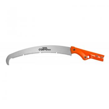 Sierra para metales Stocker Corvo 430 tc - Sierra de mano, hoja de acero al carbono, longitud de 430 mm, mango ergonómico y antideslizante, ideal para cortes precisos en metal