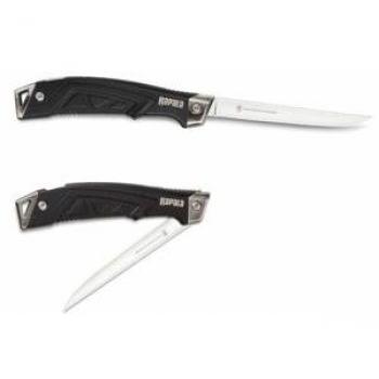 Cuchillo Plegable Negro Rapala para Pesca